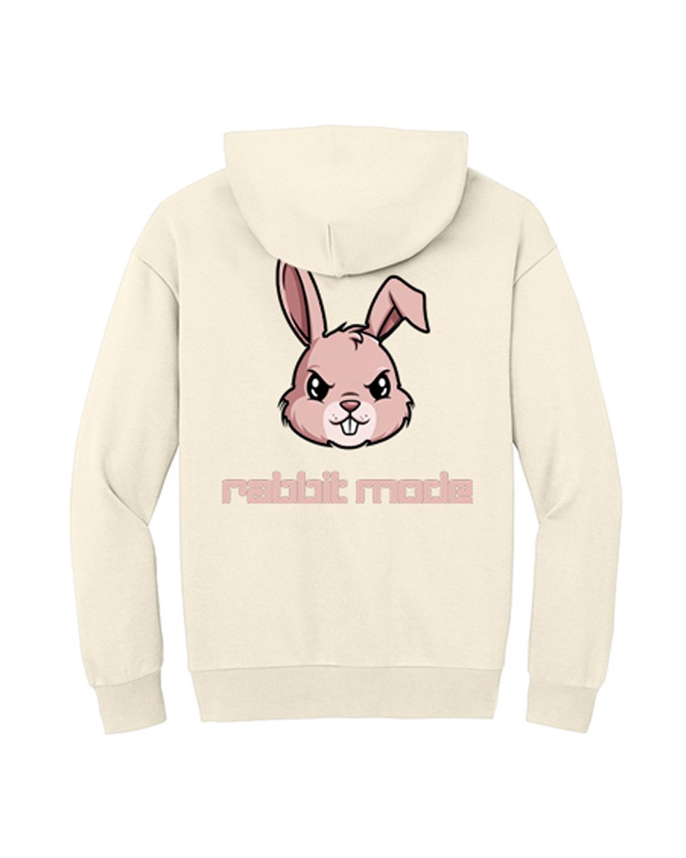 Rabbit Mode Creme Hoodie - Image 2