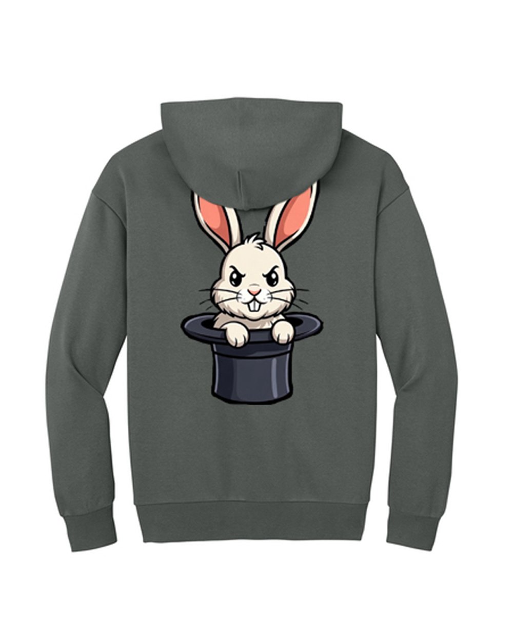 Rabbit Mode Grey Hoodie - Image 2