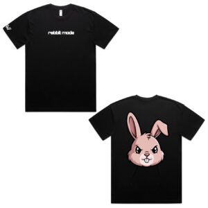 Rabbit Mode Black Tee